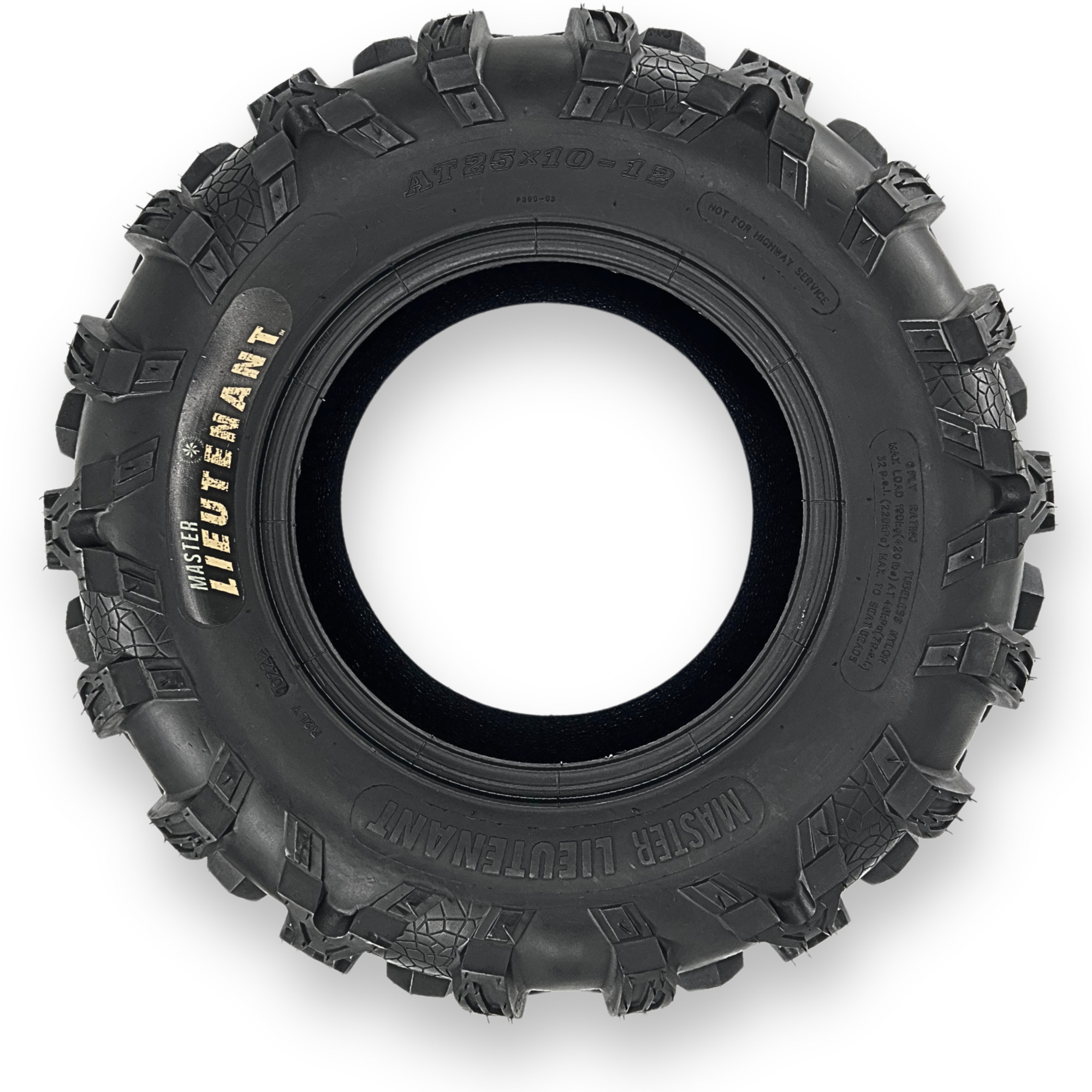 MASTER Lieutenant ATV/UTV Tire, 25 x 10.00-12, Model# 541415